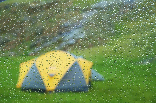 Zelten im Sommer — Stockfoto