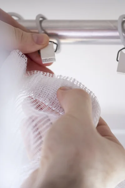 stock image Hanging curtains