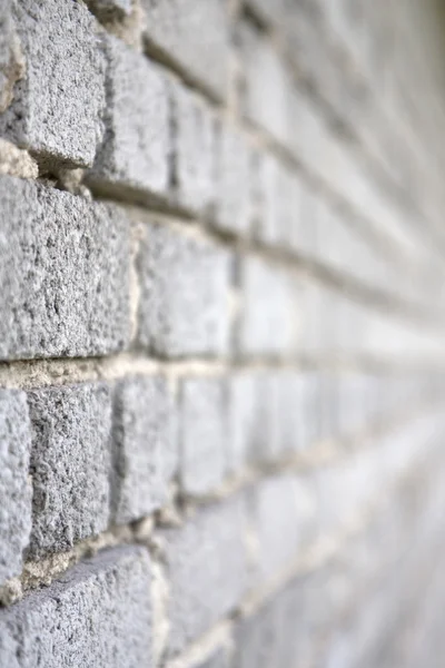 Murvegg av grå murstein – stockfoto
