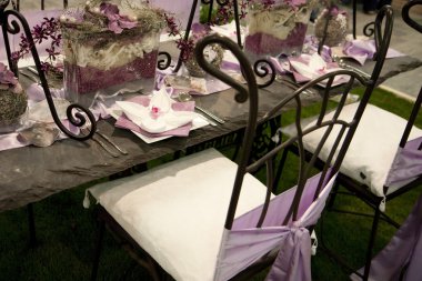 Bridal table clipart