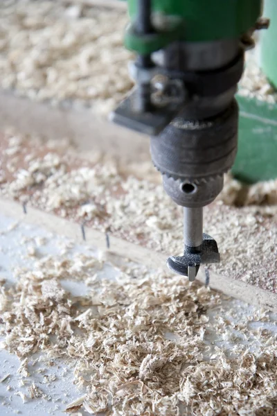 Uso de máquinas en carpintería —  Fotos de Stock