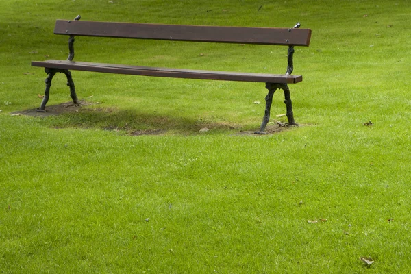 공원에 있는 빈 의자 — 스톡 사진