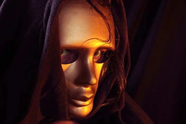 Złota maska — Zdjęcie stockowe