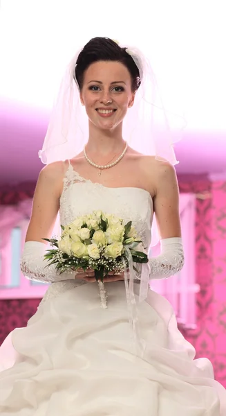 Smiling bride — Stock Photo, Image