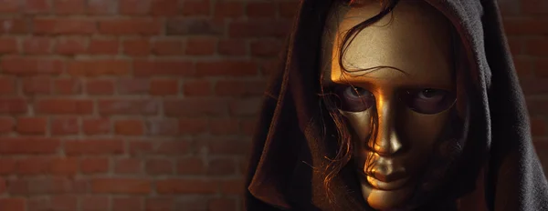 Zlatá maskaχρυσή μάσκα. — Stock fotografie