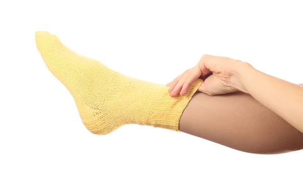 Woollen sock — Stock Photo, Image