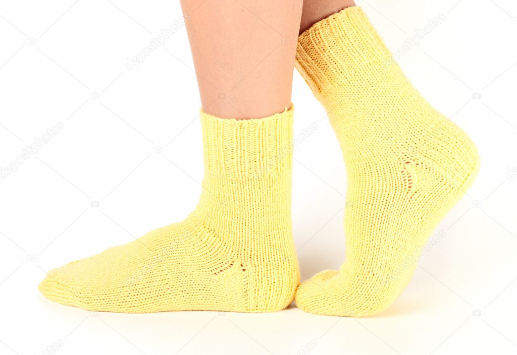 Woollen socks .