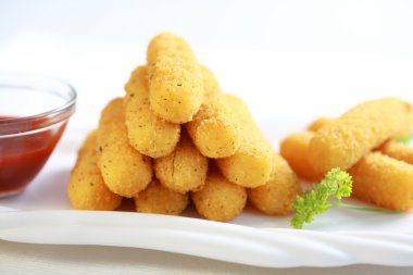 Mozzarella fried sticks clipart