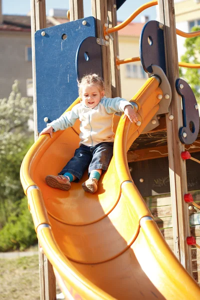 Kid at playground — Stock Photo, Image