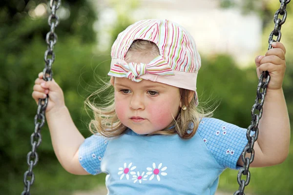 Kid at playground — Stock Photo, Image