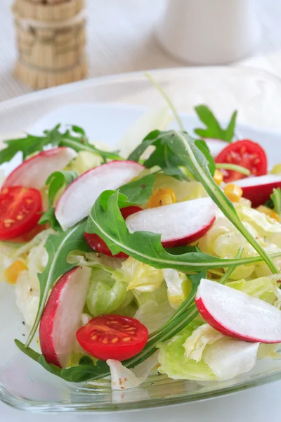Υγιή σαλάτα λαχανικών με χαμηλή σε θερμίδες — Φωτογραφία Αρχείου