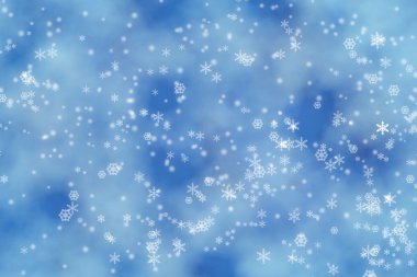 Winter lights background clipart