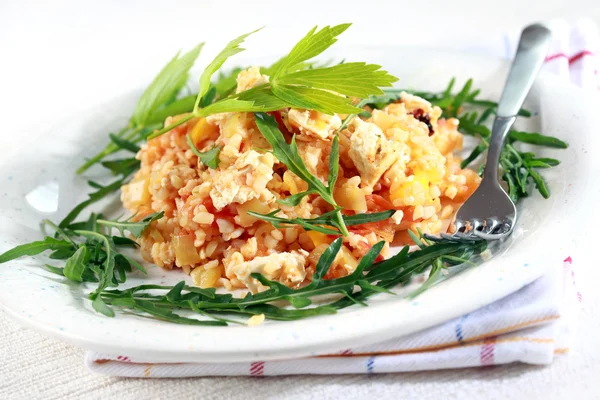 Risotto with bulgur — Stock Photo, Image