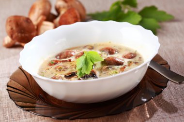 Mushroom soup clipart