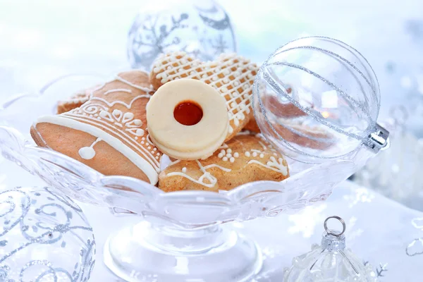 Kerstmis peperkoek en cookies — Stockfoto