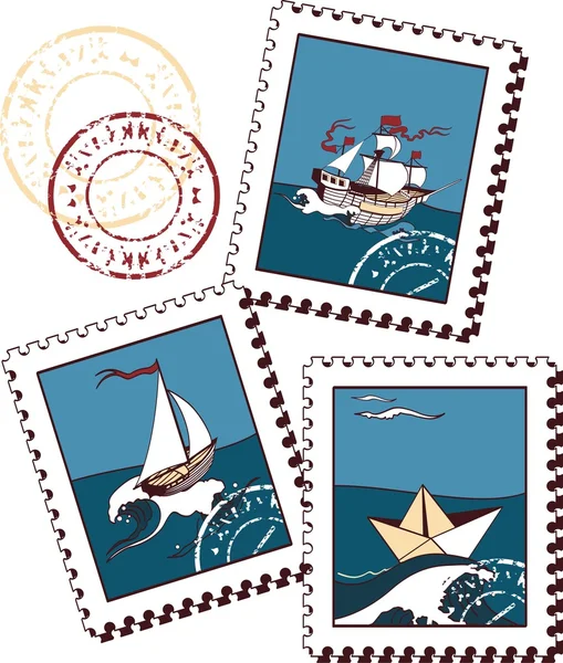 Briefmarken Stockillustration