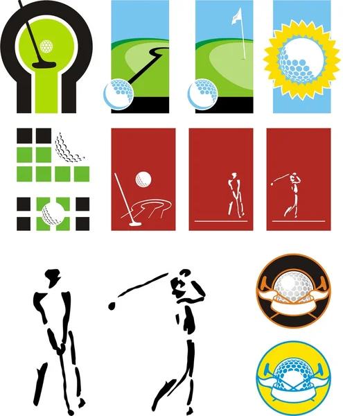 Σύμβολα για ένα golf Royalty Free Διανύσματα Αρχείου