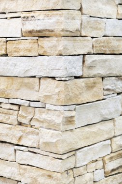 Wall made from sandstone bricks clipart