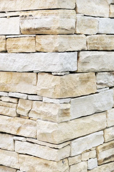 Kumtaşı tuğladan yapılmış duvar — Stok fotoğraf
