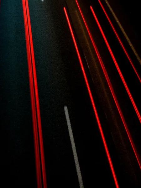 Světla večerní provoz — Stock fotografie