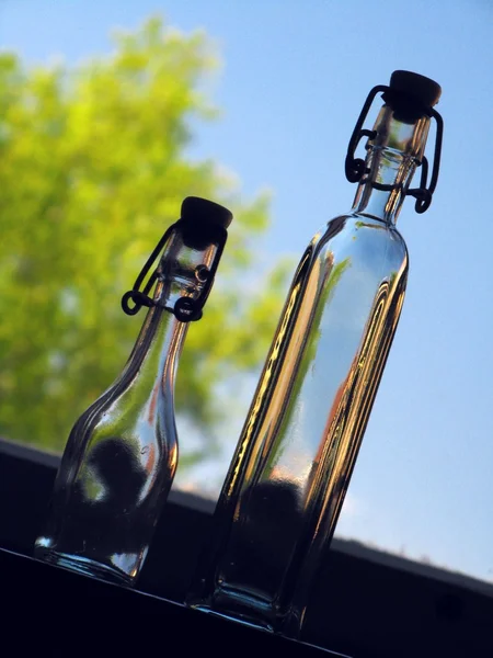 Üveg palackok — Stock Fotó