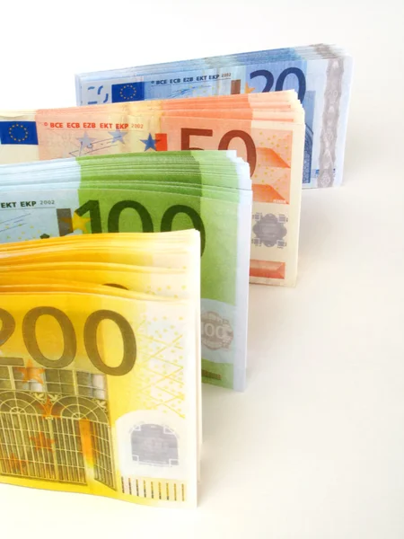 Деньги EURO - банкноты — стоковое фото