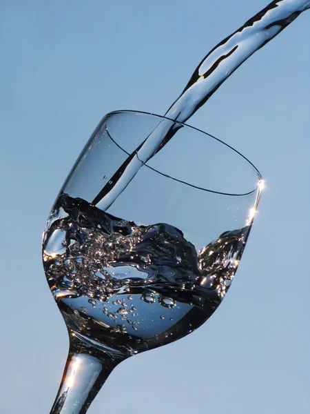 水とガラス — ストック写真