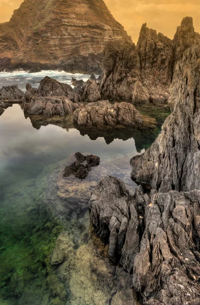 Porto Moniz natural pools, Madeira island, Portugal — Stock Photo, Image