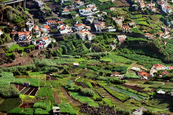 Villaggio sulla costa meridionale dell'isola di Madeira, Camara de Lobos, Portogallo — Foto Stock