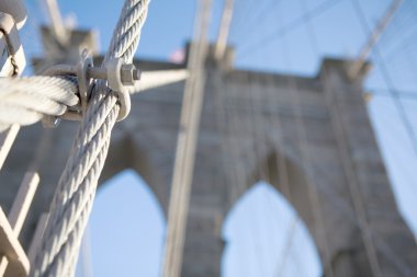 Brooklyn Bridge in New York City clipart