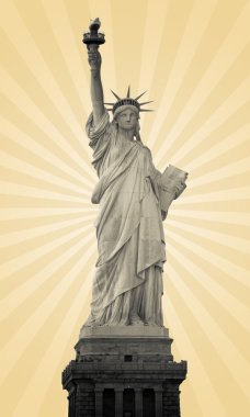 Statue of Liberty in New York City clipart