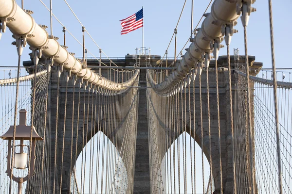 纽约布鲁克林桥（Brooklyn Bridge） — 图库照片