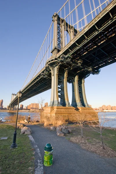 Ponte di Manhattan nella città di New York — Foto Stock
