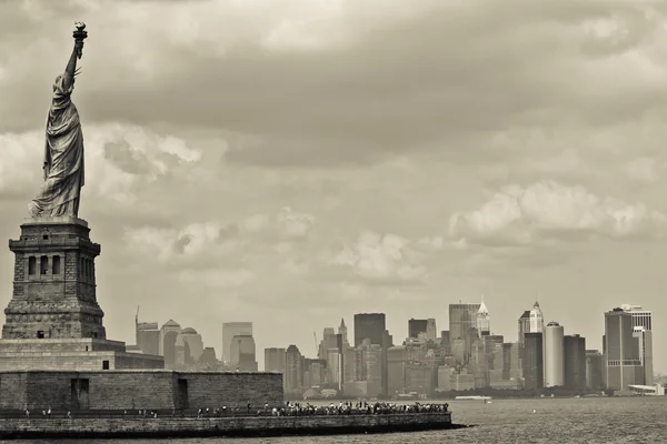 Szabadságszobor New York városában — Stock Fotó