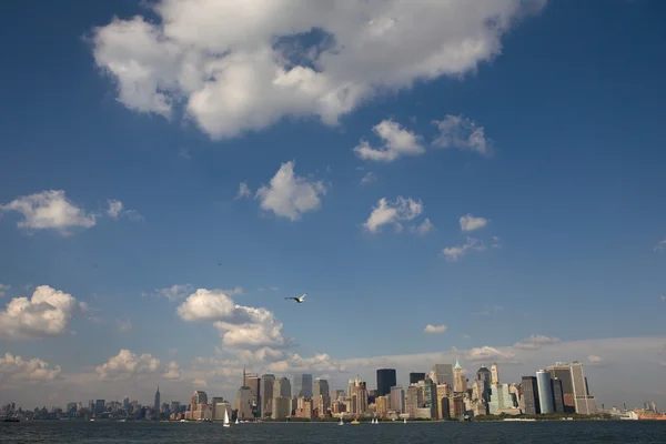 Panoramę Nowego Jorku z Hudson River — Zdjęcie stockowe