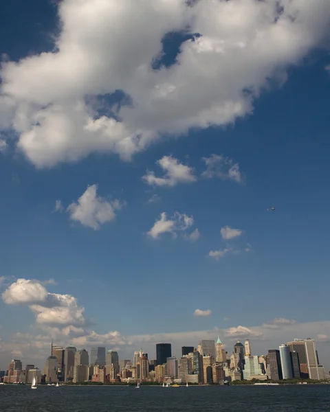 New York'ta Hudson Nehri ile manzarası — Stok fotoğraf