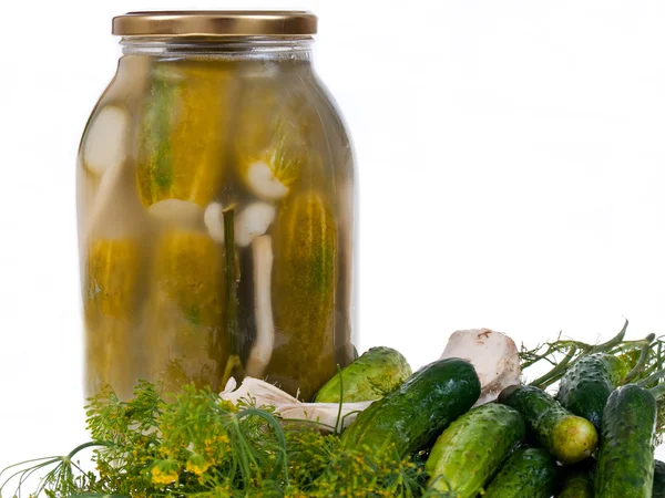 Stock image Cucumbers in bank