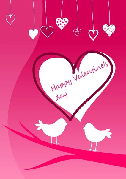 Valentine´s day greeting card — Stock Vector