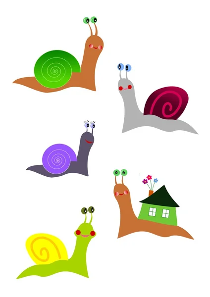 Snails illustration — Stock Photo, Image