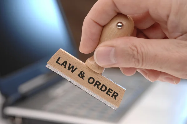 Lei e ordem — Fotografia de Stock
