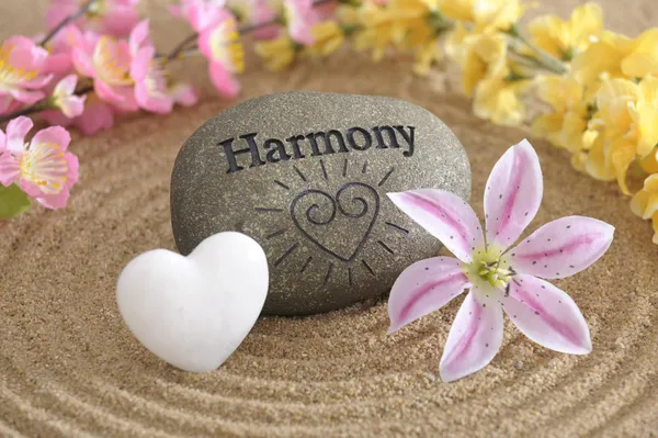 Armonía en el jardín zen — Foto de Stock