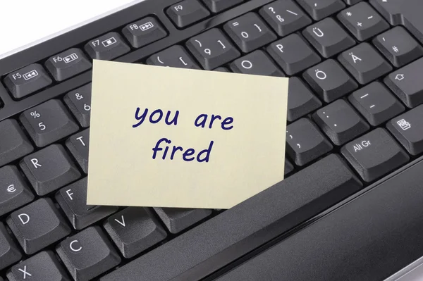 Estás despedido. — Foto de Stock