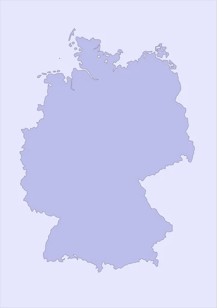 Karta över Tyskland — Stockfoto