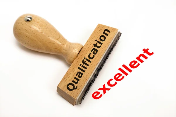 Qualification excellent — Stock Photo, Image