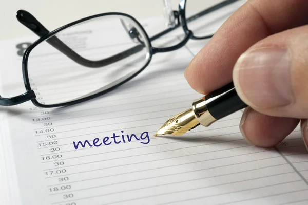 Data da reunião — Fotografia de Stock