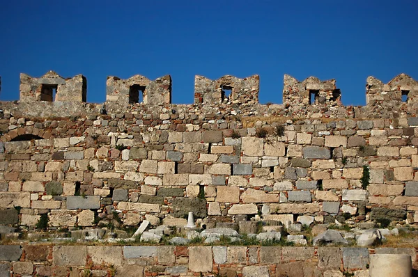 The castle wall battlements of Kos Castl