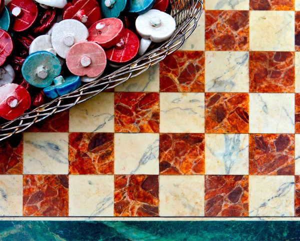 stock image Old ceramic mosaic