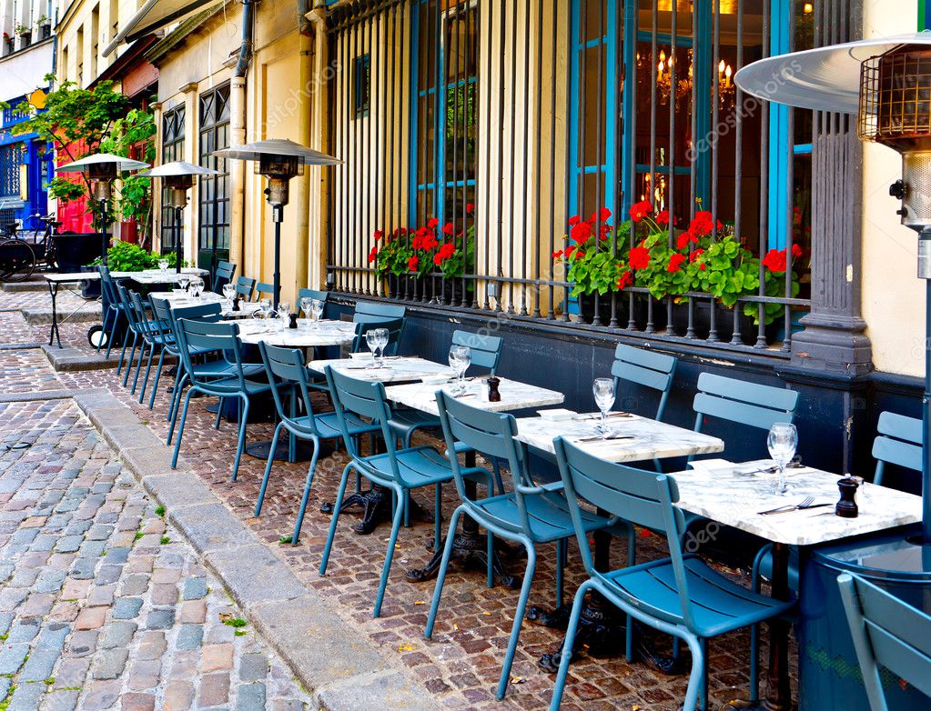 French Restaurant Stock Photo Apeyron 3496303