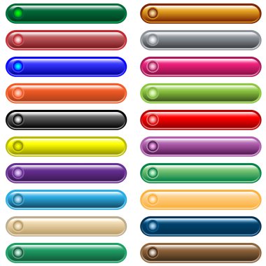 Web buttons 20 shiny assorted colors clipart