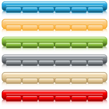 Web buttons navigation bars
